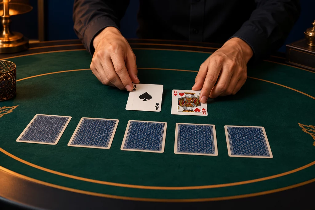 Editorial card-table illustration for the Betobet rules guide